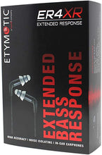 Load image into Gallery viewer, Etymotic Research ER4XR Extended Response Precision Matched In-Ear Earphones (Detachable Balanced Armature Drivers, Noise Isolating, High Fidelity, World Leader Response Accuracy) , Black , Standard
