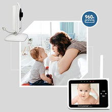 Load image into Gallery viewer, Babysense Video Baby Monitor 3.5&quot; Display with 2 Cameras - Interchangeable Wide Angle Lens, Night Vision, Talk Back, Room Temperature, Lullabies, Wide Range and Long Battery Life

