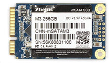 Load image into Gallery viewer, Zheino mSATA SSD 256GB M3 Internal Mini SATA SSD Drive 3D Nand Flash Solid State Drive for Mini PC Notebooks Tablets PC
