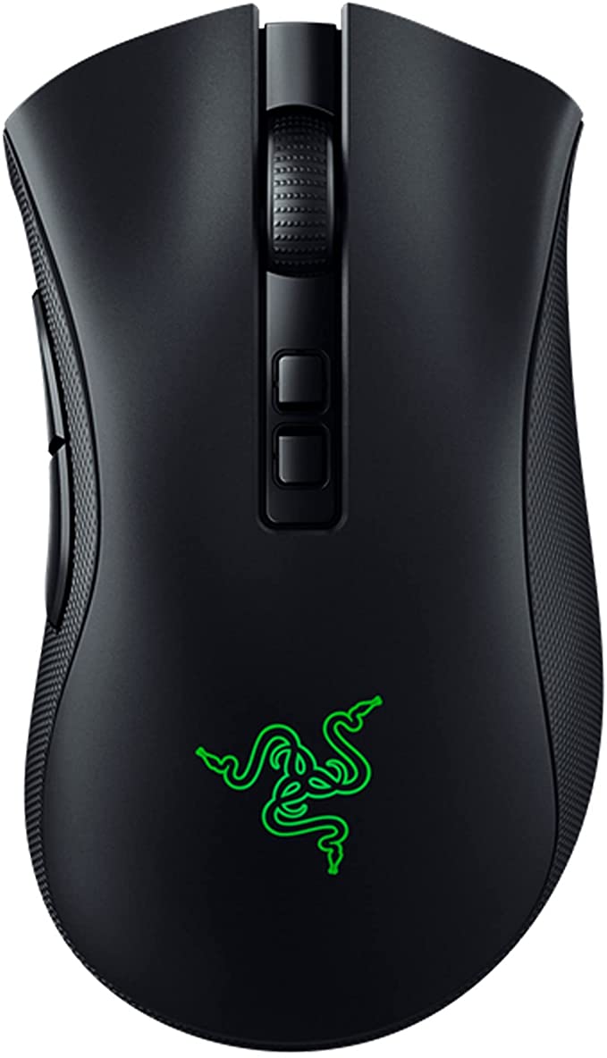 Razer DeathAdder v2 Pro Wireless Gaming Mouse: 20K DPI Optical Sensor - 3X Faster Than Mechanical Optical Switch - Chroma RGB Lighting - 70 Hr Battery Life - 8 Programmable Buttons - Classic Black