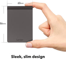 Load image into Gallery viewer, Lexar SL200 512GB Portable SSD, Solid State Drive, Up to 550MB/s Read (LSL200X512G-RNNNU)
