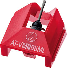 Load image into Gallery viewer, Audio-Technica AT-VMN95ML Microlinear Replacement Turntable Stylus Red
