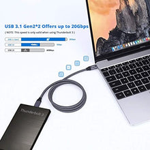Load image into Gallery viewer, Onvian USB C Cable, USB 3.1 Gen 2-2 USB-IF Certified Full Featured 5A 100W USB Type C to C Cable 20 Gbps with E-Marker - 3.3Ft
