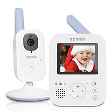 Load image into Gallery viewer, nannio Hero2 Video Baby Monitor with Camera and Audio, Two-Way Talk, Auto Night Vision, Voice Activation (VOX), 5 Lullabies, 985ft Range, Long Battery Life, Non-WiFi, Baby Gifts, 2 Years Warranty
