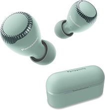 Load image into Gallery viewer, Panasonic True Wireless Earbuds | Bluetooth Earbuds|IPX4 Water Resistant | Small, Lightweight | Long Battery Life, Alexa Compatible | RZ-S300W (Green)
