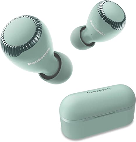 Panasonic True Wireless Earbuds | Bluetooth Earbuds|IPX4 Water Resistant | Small, Lightweight | Long Battery Life, Alexa Compatible | RZ-S300W (Green)