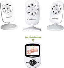 Load image into Gallery viewer, Video Baby Monitor with Digital Camera, ANMEATE Digital 2.4Ghz Wireless Video Monitor with Temperature Monitor, 960ft Transmission Range, 2-Way Talk, Night Vision, High Capacity Battery
