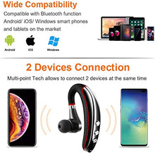 Load image into Gallery viewer, Bluetooth Headset V5.0,Wireless Bluetooth Earpiece with Noise Canceling Mic for Cell Phone,Ultralight Business Earphone for Driving/Trucker/Office,Sweatproof Headset for Android/iPhone/Smartphone
