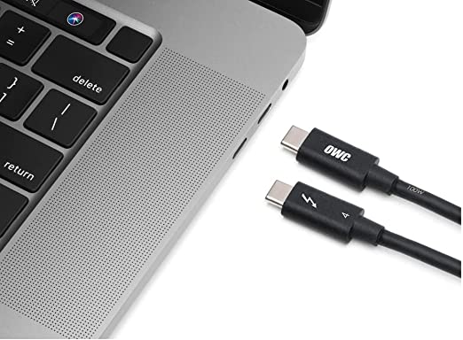 Plugable Thunderbolt 4 Cable [Thunderbolt Certified] 3.2ft USB4 Cable with  100W Charging, Single 8K or Dual 4K Displays, 40Gbps Data Transfer,  Compatible with Thunderbolt 4, USB4, Thunderbolt 3, USB-C 