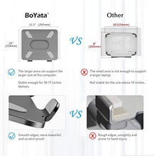 Load image into Gallery viewer, Boyata Laptop Stand, Adjustable Ergonomic Laptop Holder, Aluminium Alloy Notebook Stand Compatible for MacBook Pro/Air, Dell XPS, Lenovo, Samsung Laptops Up to 17 inches-Space Gray
