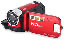 Load image into Gallery viewer, Handheld Video Camcorder 1080P FHD 16x Digital Zoom, Trabar DV Digital Camera with COMS Sensor, Built-in Speaker, 270 ° Rotary Screen, Video Camera(Red)
