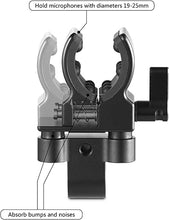 Load image into Gallery viewer, SmallRig Universal Shotgun Microphone Mount for 19-25mm Diameter with Elastic Silica Gel, Shockproof and Noise Absorption 1993B
