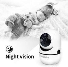 Load image into Gallery viewer, Baby Monitor with Remote Pan-Tilt-Zoom Camera and 3.2&#39;&#39; LCD Screen, Infrared Night Vision (White with Black)
