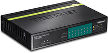 Load image into Gallery viewer, TRENDnet 8-Port Gigabit PoE+ Switch, 8 x Gigabit PoE+ Ports, 123W PoE Power Budget, 16 Gbps Switching Capacity, Desktop Switch, Ethernet Network Switch, Metal, Lifetime Protection, Black, TPE-TG80G
