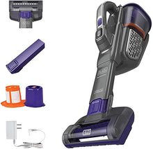 Load image into Gallery viewer, BLACK+DECKER Furbuster Handheld Vacuum for Pets, Cordless, AdvancedClean+, Gray (HHVK515JP07)
