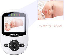 Load image into Gallery viewer, Video Baby Monitor with Digital Camera, ANMEATE Digital 2.4Ghz Wireless Video Monitor with Temperature Monitor, 960ft Transmission Range, 2-Way Talk, Night Vision, High Capacity Battery
