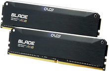 Load image into Gallery viewer, OLOy DDR4 RAM 32GB (2x16GB) Blade Aura Sync RGB 3600 MHz CL18 1.35V 288-Pin Desktop Gaming UDIMM (MD4U1636181DRKDE)
