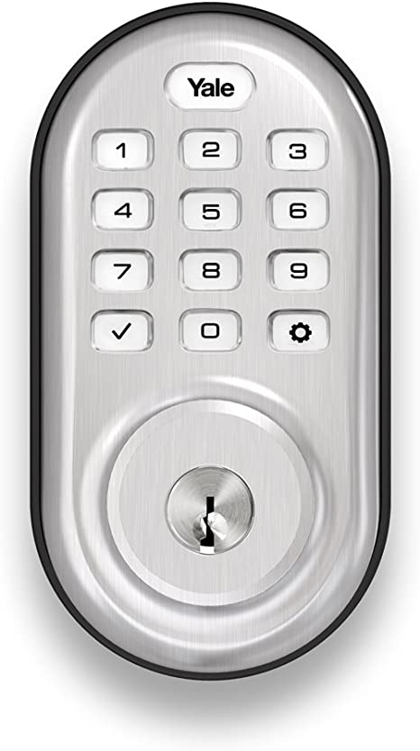 Yale Assure Lock with Z-Wave - Smart Keypad Deadbolt - Works with Ring Alarm, Samsung SmartThings, Wink and More (Hub required, sold separately) - Satin Nickel