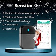 Load image into Gallery viewer, Sensibo Sky, Smart Home Air Conditioner System - Quick &amp; Easy Installation. Maintains Comfort with Energy Efficient App - Automatic On/Off. WiFi, Google, Alexa and Siri. (Grey)
