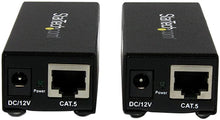 Load image into Gallery viewer, StarTech.com VGA Over CAT5 Extender – 250 ft (80m) – 1 Local and 1 Remote Unit - VGA Video Over Ethernet Extender Kit (ST121UTPEP) Black
