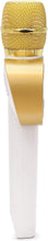 Load image into Gallery viewer, Carpool Karaoke The Mic 1.0, Wireless Karaoke Microphone System, White CPK545 by Singing Machine,Gold &amp; White
