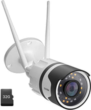 Load image into Gallery viewer, ZOSI C190 H.265+ 1080P WiFi Outdoor Security Camera with 32GB Micro SD Card, Two-Way Audio, IP67 Waterproof, 80ft Color Night Vision, AI Human Detection, Moiton Alert, Smart Light &amp; Sound Alarm

