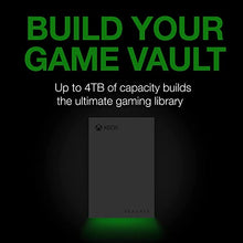 Load image into Gallery viewer, Seagate Game Drive for Xbox 2TB External Hard Drive Portable HDD - USB 3.2 Gen 1, Black with Built-in Green LED bar, Xbox Certified, 3 Year Rescue Services (STKX2000400)
