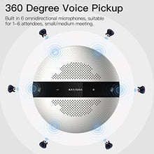 Load image into Gallery viewer, Kaysuda USB Speaker Phone 360° Omnidirectional Microphone Portable Conference Speakerphone Echo Cancellation for Teams, Zoom, VoIP Calls, Webinar, Phone, Call Center, Recording
