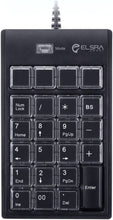 Load image into Gallery viewer, ELSRA USB Wired Programming Numeric Keypad ControlPad Black PK-2068(23 Key, 2-Level programmable, 2 USB Hub) for Windows
