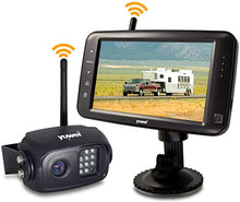 Load image into Gallery viewer, Wireless Backup Camera with 5 inch Split Screen, Ip69k Waterproof Wireless Rear View Camera with Night Vision, Support add 2nd Wireless reversing Camera for Trailer, Rv, Trucks, Motorhome, etc
