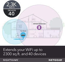 Load image into Gallery viewer, NETGEAR WiFi Mesh Range Extender EX7300 - Coverage up to 2300 sq.ft. and 40 devices with AC2200 Dual Band Wireless Signal Booster &amp; Repeater (up to 2200Mbps speed), plus Mesh Smart Roaming
