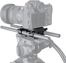 Load image into Gallery viewer, NICEYRIG Shoulder Support Camera Baseplate with 15mm Rod Clamp Railblock for Rod Support/DSLR Rig Cage
