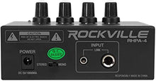 Load image into Gallery viewer, Rockville RHPA4 4 Channel Professional Headphone Amplifier Stereo or Mono Amp, Black
