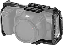 Load image into Gallery viewer, [New Version] SMALLRIG BMPCC 4K &amp; 6K Cage for Blackmagic Design Pocket Cinema Camera 4K &amp; 6K w/Cold Shoe, NATO Rail – 2203
