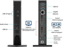 Load image into Gallery viewer, WAVLINK USB C Universal Laptop Docking Station Dual Monitor HD 4K Display with 65W Charging, Dual 4K@60Hz &amp; Single 5K@60Hz Display for Windows, Chrome OS (2 DP&amp; 2 HDMI, 5 USB 3.0, LAN)
