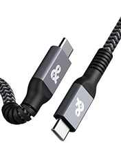 Load image into Gallery viewer, USB C to USB C 3.2 Cable (100W -5A -20Gbps - 6.6Ft), ANDNOVA USB C 3.2 Gen 2×2 Cable for HDR Video Output, PD Fast Charging Compatible with MacBook Air Pro Yoga 27 Dell LG 4K 2K Type C Display Monitor

