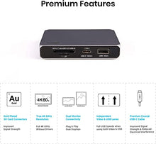 Load image into Gallery viewer, CalDigit USB-C Gen2 10Gb/s SOHO Dock - Up to 4K 60Hz, HDMI 2.0b, HDR, DisplayPort 1.4, 10Gb/s USB A &amp; USB C, UHS-II microSD and SD Card Readers, Bus Power and Passthrough Charging Support
