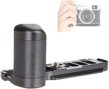 Load image into Gallery viewer, WEPOTO X100V-C Hand Grip Quick Release Plate L Bracket QR Plate Compatible with Fujifilm X100V X100F Camera -Aluminium Leather
