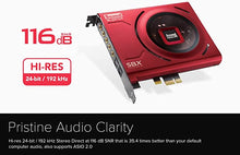 Load image into Gallery viewer, Creative Sound Blaster Z SE Internal PCI-e Gaming Sound Card and DAC, 24-bit / 192 kHz, 116 dB SNR, ASIO, 600? Headphones Amp, Mic EQ, Discrete 5.1 / Virtual 7.1, Supports Dolby Digital Live, DTS
