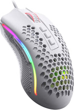 Load image into Gallery viewer, Redragon M808 Storm Lightweight RGB Gaming Mouse, 85g Ultralight Honeycomb Shell - 12,400 DPI Optical Sensor - 7 Programmable Buttons - Precise Registration - Super-Lite Cable
