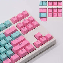 Load image into Gallery viewer, BAOD PBT Keycaps, Translucent Layer Mechanical Keyboard Keycap, 104 Key Set with Key Puller Compatible with Mechanical Keyboard Cherry MX Switch Suitable for 104/87/61 60% Keyboard (Coral Sea)
