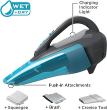Load image into Gallery viewer, BLACK+DECKER dustbuster Handheld Vacuum, Cordless, Wet/Dry, Titanium (HLWVA325J21)
