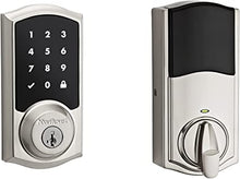 Load image into Gallery viewer, Kwikset 916 Traditional Touchscreen SmartCode Electronic Deadbolt Smart Lock Featuring SmartKey Security and ZigBee Technology in Satin Nickel
