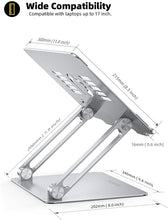 Load image into Gallery viewer, Lamicall Laptop Stand Riser Portable - Foldable Height Adjustable Ergonomic Computer Notebook Stand Holder Lift for Desk, Compatible with MacBook Air Pro, Dell XPS, HP (10-17&#39;&#39;) - Gray
