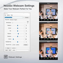 Load image into Gallery viewer, NexiGo N980P 1080P 60FPS Webcam with Microphone and Software Control, USB Computer Camera, Built-in Dual Noise Reduction Mics, 120° Wide-Angle for Zoom/Skype/FaceTime/Teams, PC Mac Laptop Desktop
