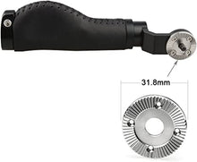 Load image into Gallery viewer, CAMVATE Aluminum Rosette Leather Handle Grip for Rosette Standard Accessory One Pair(Black,M6 Thread,31.8 mm)
