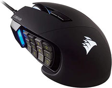 Load image into Gallery viewer, Corsair Scimitar Pro RGB - MMO Gaming Mouse - 16,000 DPI Optical Sensor - 12 Programmable Side Buttons - Black
