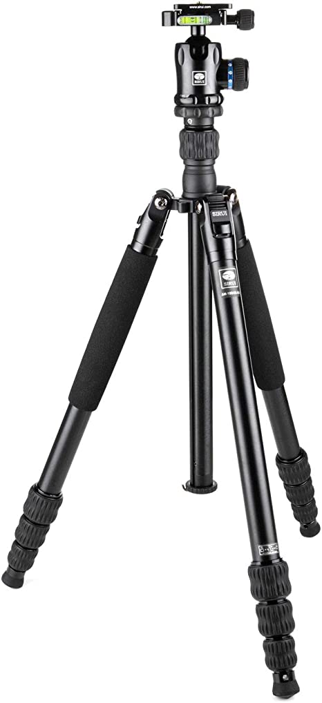 SIRUI AM-1004K Lightweight Aluminum Tripod with Ball Head with Case - Convertible to Monopod
