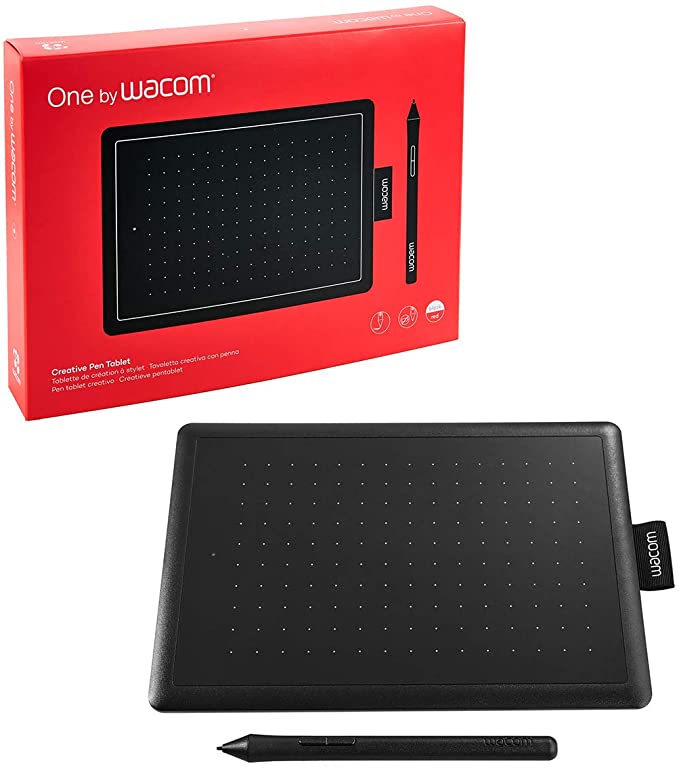 One by Wacom Student drawing tablet for Windows PC, Mac and certified Works With Chromebook, Small
