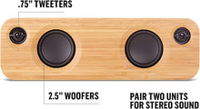 Load image into Gallery viewer, House of Marley Get Together Mini: Portable Speaker with Wireless Bluetooth Connectivity, 10 Hours of Indoor/Outdoor Playtime, and Sustainable Materials, Signature Black
